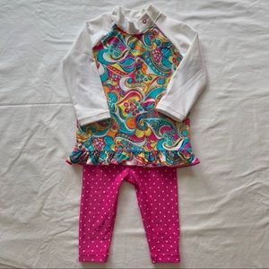 Like New Coolibar SPF 50 Rashguard & Pants 6-12M